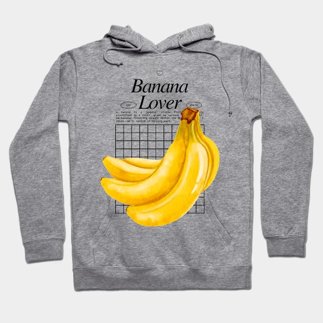 Banana Lover - Fruitarian Vegan Power Hoodie by Millusti